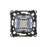 Simon 55 WMDL-0P1xR2-0xx Przycisk podwójny zwierny (mechanizm) 10AX, 250V~, szybkozłącza, czarna rama montażowa