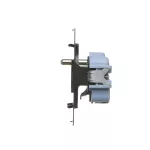 Simon 55 WMDW-00111R-1xx Gniazdo wtyczkowe z uziemieniem (mechanizm) 16 A, 250 V~, szybkozłącza, czarna rama montażowa