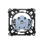 Simon 55 WMDW-00111R-1xx Gniazdo wtyczkowe z uziemieniem (mechanizm) 16 A, 250 V~, szybkozłącza, czarna rama montażowa