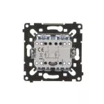 Simon 55 WMDL-0106L5R-0XX Łącznik świecznikowy z podświetleniem LED – osobne podświetlenie dla każdego klawisza (mechanizm) 10 AX, 250 V~, szybkozłącza, czarna rama montażowa