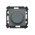 Simon 55 WMDS-005XS9L-116 Ściemniacz obrotowy do LED ściemnialnych 230 V (moduł) 2–200 W; Grafitowy mat