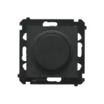 Simon 55 WMDS-005XS9L-149 Ściemniacz obrotowy do LED ściemnialnych 230 V (moduł) 2–200 W; Czarny mat