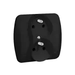 Simon Akord WMAW-13210X-Y012 Gniazdo wtyczkowe z uziemieniem podwójne, z funkcją niezmienności faz, Σ16A, 250V~, zaciski śrubowe; czarny mat