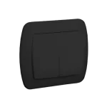 Simon Akord WMAL-4602XX-Y011 Łącznik schodowy podwójny 10AX, 250V~, zaciski śrubowe; czarny mat