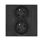 Simon 55 WMTW-40221X-149 Gniazdo wtyczkowe z uziemieniem podwójne skośne, z funkcją niezmienności faz 16 A, 250 V~, zaciski śrubowe. Wymagana puszka podtynkowa Ø68 mm (czeska). Kompletne – brak możliwości zastosowania w ramkach wielokrotnych.