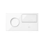 Simon 100 W100-10020259X-130 Panel 2-krotny: 1 gniazdo + 1 klawisz + 1 ładowarka USB C (prawa strona); biały