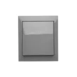 Simon Aquaclick WA-ACP1-xx-xx-18xx Przycisk zwierny natynkowy bez piktogramu, IP44, 10AX, 250V~, zaciski śrubowe; ciemnoszary