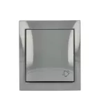 Simon Aquaclick WA-CD1xxxx-xx-18xx Przycisk dzwonek natynkowy, IP44, 10AX, 250V~, zaciski śrubowe; ciemnoszary