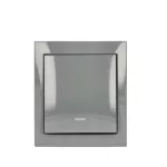 Simon Aquaclick WA-CW1LXXX-XX-18XX Łącznik jednobiegunowy natynkowy z podświetleniem, IP44, 10AX, 250V~, zaciski śrubowe; ciemnoszary