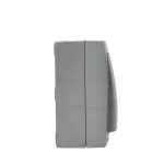 Simon Aquaclick WA-CW1LXXX-XX-18XX Łącznik jednobiegunowy natynkowy z podświetleniem, IP44, 10AX, 250V~, zaciski śrubowe; ciemnoszary