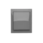 Simon Aquaclick WA-CW7XX-X-XX-18XX Łącznik krzyżowy natynkowy bez piktogramu, IP44, 10AX, 250V~, zaciski śrubowe; ciemnoszary