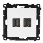 Simon 55 WMDA-P95XX9-111 Gniazdo HDMI 2.1 podwójne (moduł); Biały mat