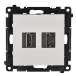 Simon 55 WMDA-P95XX9-114 Gniazdo HDMI 2.1 podwójne (moduł); Jasnoszary mat