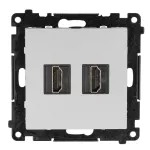 Simon 55 WMDA-P95XX9-143 Gniazdo HDMI 2.1 podwójne (moduł); Aluminium mat