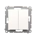 Simon 54 WMDL-01032X-011 Przycisk poczwórny (moduł) 10 AX, 250 V~, szybkozłącza; biały