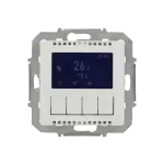 Simon 82 W8-2817-30ETX-XXXX Termostat programowalny z wyświetlaczem z wew/zewn czujnikiem temperatury, bez sondy (moduł) 16(2) A, 230V~; biały