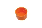 Puszka podtynkowa PK60 LUX, płytka 40mm, fi63, z wkrętami, pomarańczowa, IP30