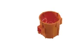 Puszka podtynkowa PK60, głęboka 63mm, fi62, łączeniowa, bez wkrętów, pomarańczowa, IP30