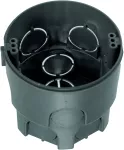 Puszka podtynkowa UK1, głęboka 72mm, fi72, łączeniowa, bez wkrętów, uniwersalna, czarna, IP30