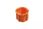 Puszka do pustych ścian PK60, głęboka 60mm, fi65, łączeniowa, z wkrętami, pomarańczowa, IP30