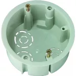 Puszka podtynkowa KUP68, płytka 45mm, fi72, z wkrętami, szara, IP30
