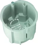 Puszka podtynkowa KUP68, głęboka 72mm, fi72, łączeniowa, z wkrętami, szara, IP30