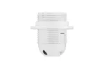 Oprawka termoplastyczna E27 z kołnierzem, 4A, 250V, biała