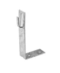Uchwyt kątowy, prosty, zacisk przez dogięcie, ocynk ogniowy