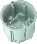 Puszka do pustych ścian KUP68, głęboka 72mm, fi72, z wkrętami, szara, IP30