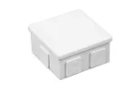 Puszka hermetyczna S-BOX 80x80x40, 6 dławików, kwadratowa, biała, IP44