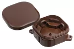 Puszka natynkowa 92x92 KLIK, bez zacisków, hermetyczna, brązowa, IP54