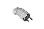 Wtyczka WT-16 z uziemieniem, uni-schuko, 16A, 250V, biała, IP44