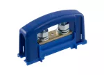 Zacisk ochronno - prądowy oczkowy 2xM8, 2x35mm2, 125A, 450V, niebieski