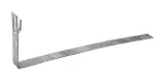Uchwyt dachówkowy, prosty, zacisk przez dogięcie, 400mm, ocynk ogniowy