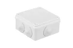 Puszka hermetyczna S-BOX 100x100x50, 6 dławików, biała, IP65