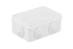 Puszka hermetyczna S-BOX 120x80x50, 6 dławików, biała, IP65
