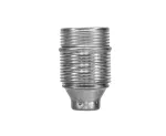 Oprawka metalowa E27, 4A, 250V, srebrna