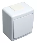 Wyłącznik BETA pojedynczy, jednobiegunowy, biały, IP44