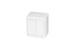 Wyłącznik BETA pojedynczy, świecznikowy, biały, IP44