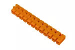 Listwa zaciskowa gwintowa 12-torowa, 12x25mm2, 101A, 500V, pomarańczowa