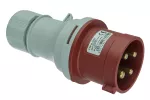 Wtyczka przenośna, 32A/4P, 400V, czerwona, IP44