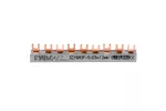 Szyna prądowa łączeniowa 3-fazowa, widełkowa, dzielona, S-9, 12mm2, 80A, 400V