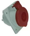 Gniazdo tablicowe skośne, 16A/5P, 400V, czerwone, IP44