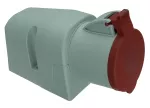 Gniazdo stałe, 32A/4P, 400V, czerwone, IP44
