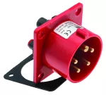 Wtyczka tablicowa prosta, 16A/5P, 400V, czerwona, IP44