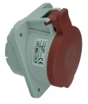 Gniazdo tablicowe skośne, 32A/5P, 400V, czerwone, IP44
