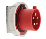 Wtyczka tablicowa prosta, 32A/5P, 400V, czerwona, IP67