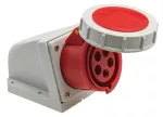 Gniazdo stałe, 16A/5P, 400V, czerwone, IP67