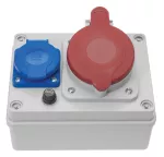 Rozdzielnica R-BOX 150: 1x32A/5P, 1x250V, 400V, IP44, 1x termik