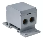 Blok rozdzielczy, Al/Cu, 2x6-70mm2 / 2x6-70mm2, 160A, 600V, szary